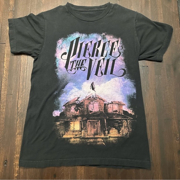 Tops - Pierce The Veil - Black Collide With The Sky Graphic T-Shirt